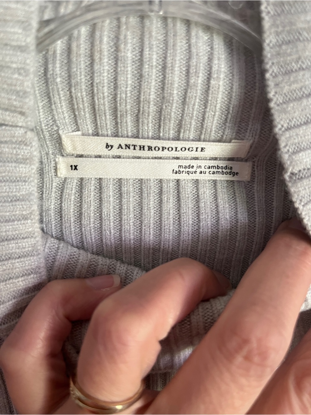 ANTHROPOLOGIE Thea Long-Sleeve Twofer Maxi Dress SZ 1X - Picture 6 of 15